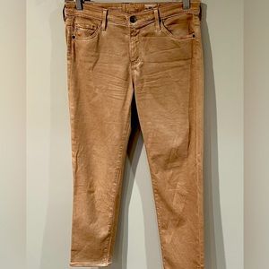 Womens AG Size 28 The Prima Crop Mid-Rise Cigarette Crop Distressed Jeans Pants